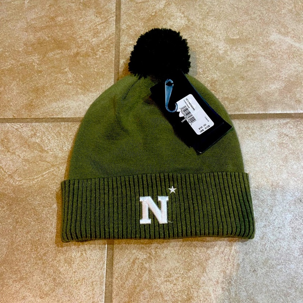 Under Armour Navy Pom Pom Freedom Beanie